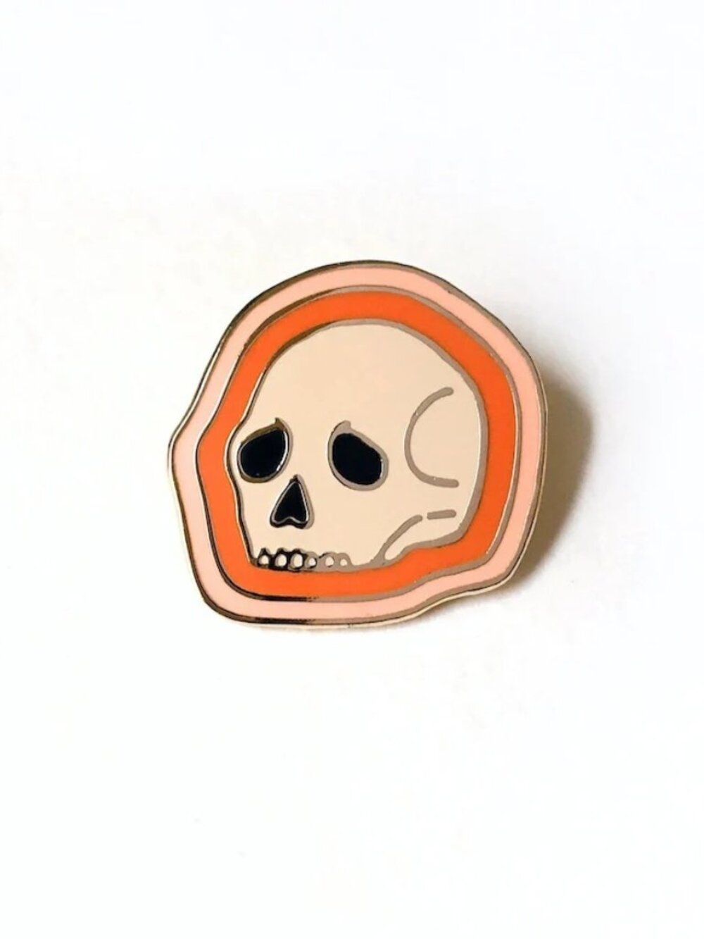 Eradura Red Aura Deserted Skull Enamel Pin
